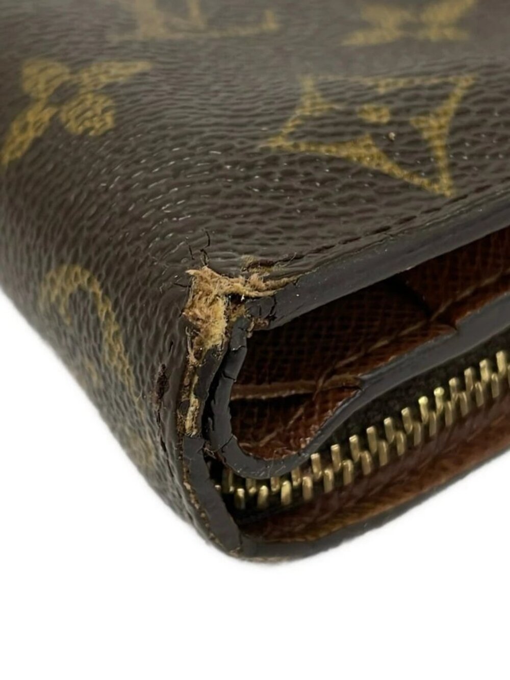 LOUIS VUITTON Compact Zipper Wallet M61667 Monogram MI0095 Bifold Wallet - Picture 4 of 6